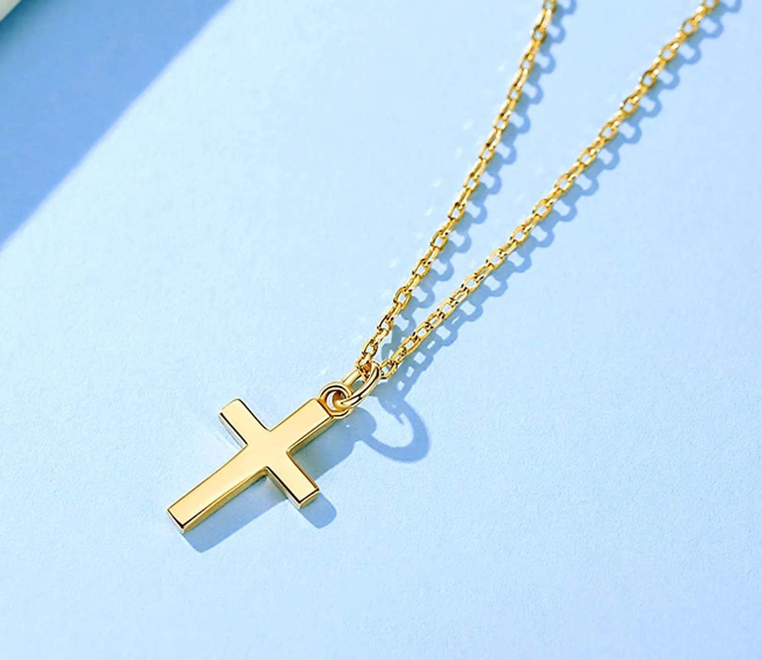 Small Cross Pendant Necklace for Women Simple Cross Necklaces Mothers Day Birthday Gifts for Women