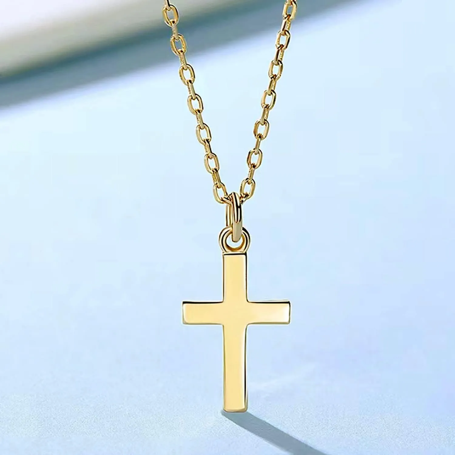 Small Cross Pendant Necklace for Women Simple Cross Necklaces Mothers Day Birthday Gifts for Women