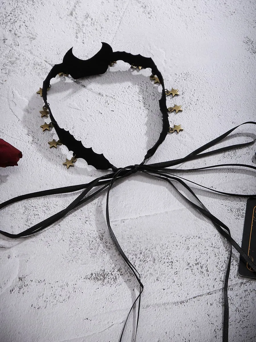 Star Tassel Lace Up Choker MSE00162