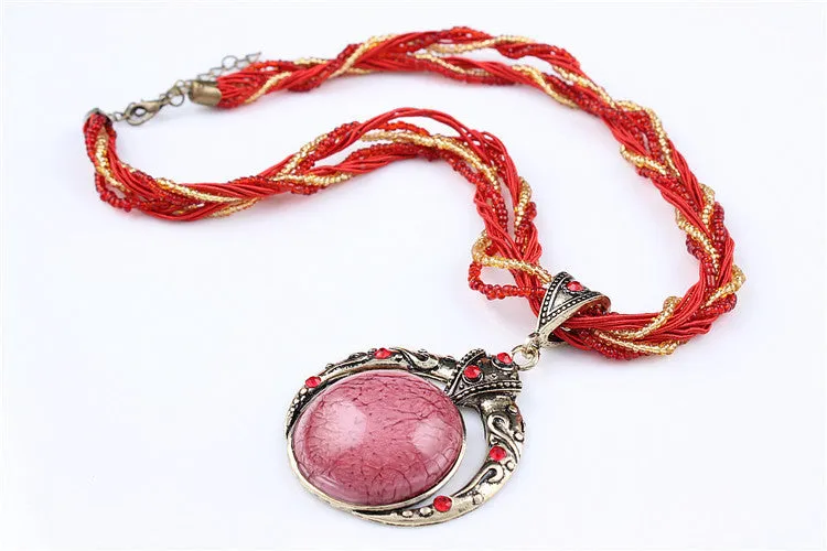Statement Necklace & Pendant Collier Femme Collar Mujer Boho Bohemian Colar Vintage Necklace Women Accessories Jewelry