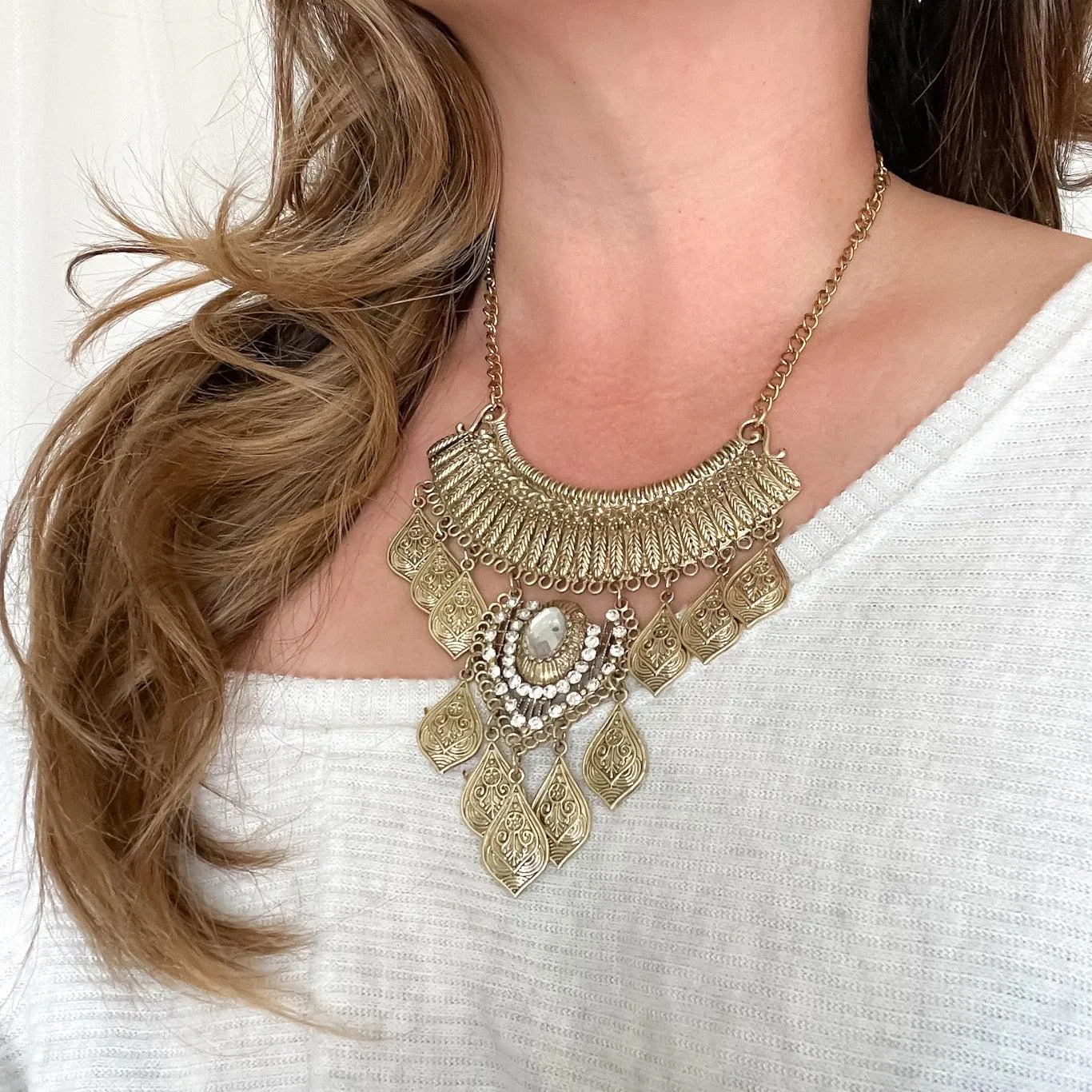 Talia Boho Statement Necklace - LAST CHANCE!
