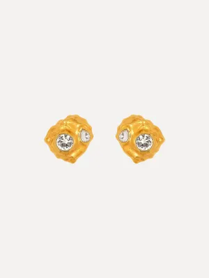 Textured Metal Clip-On Earrings