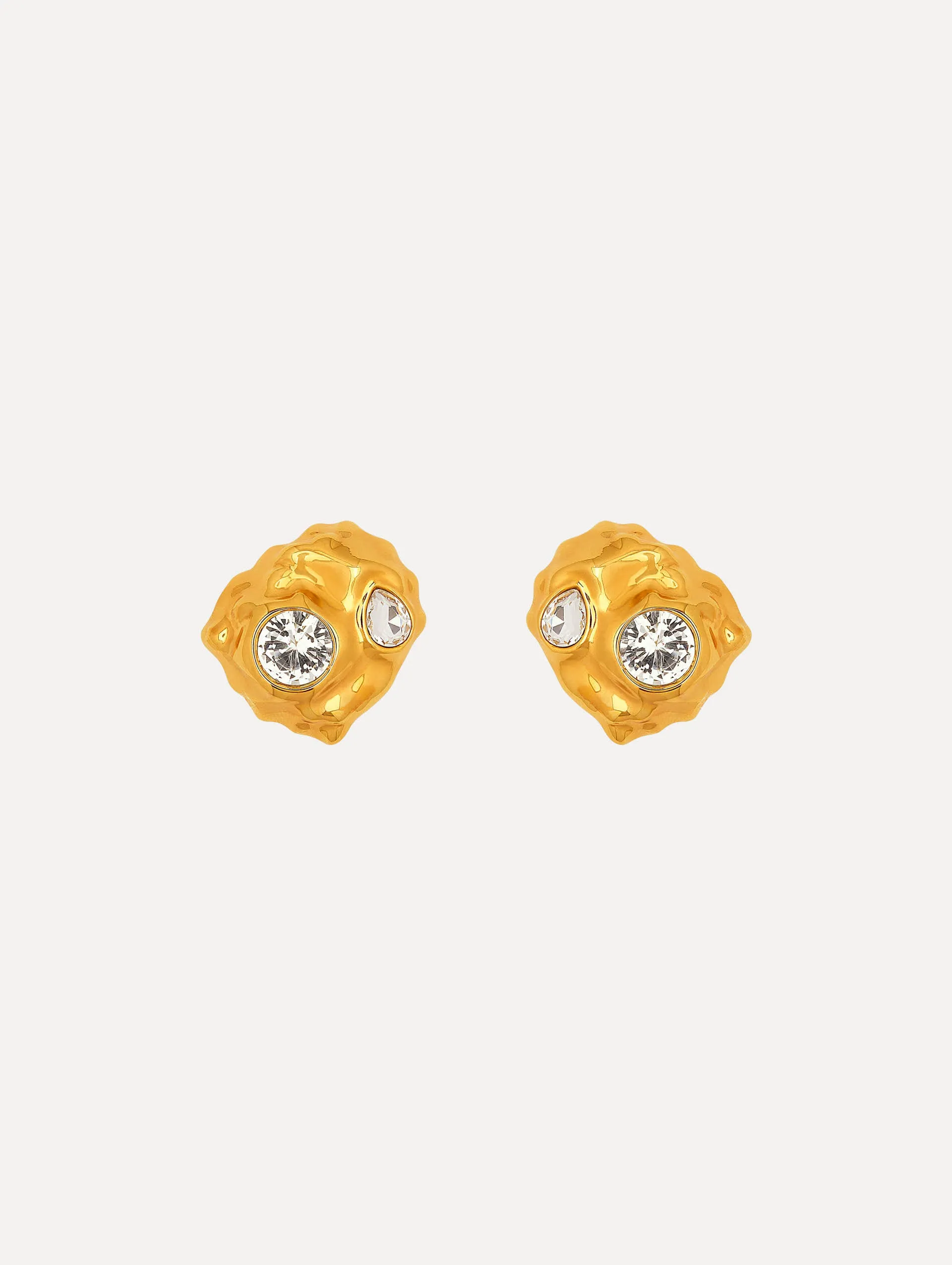 Textured Metal Clip-On Earrings