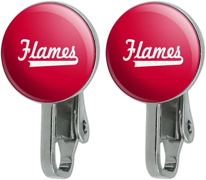 UIC Secondary Logo Novelty Clip-On Stud Earrings