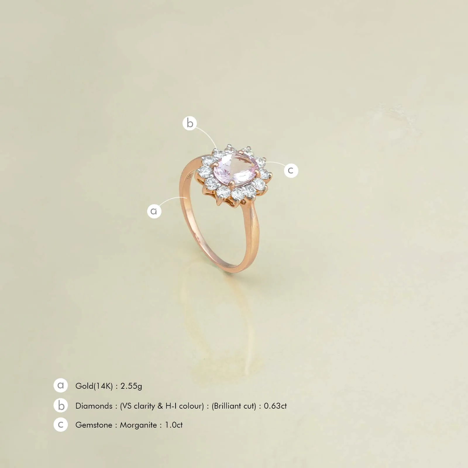 Venice Morganite Ring