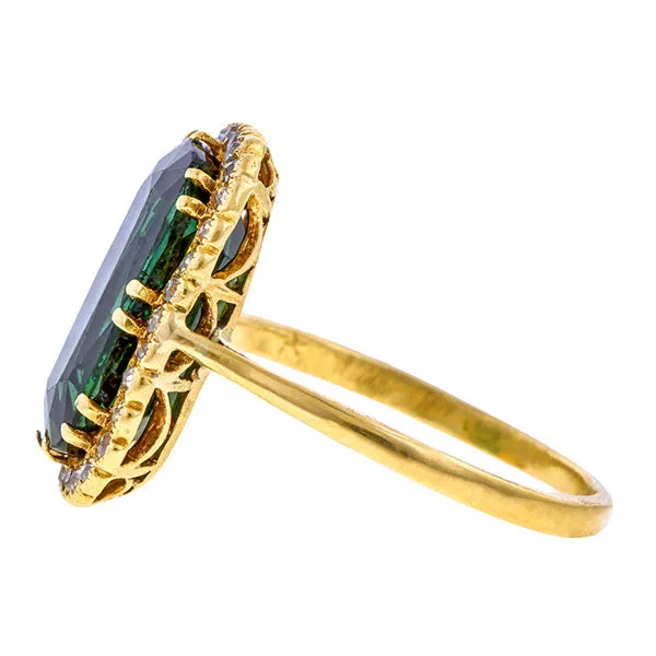 Victorian Tourmaline & Diamond Ring