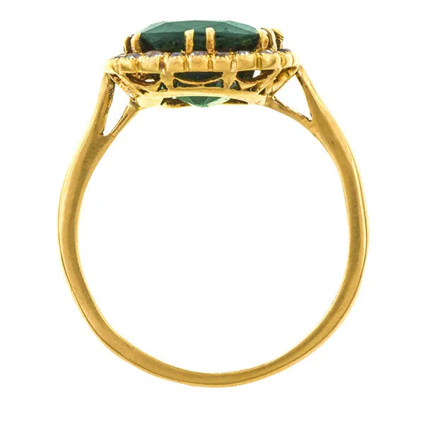 Victorian Tourmaline & Diamond Ring