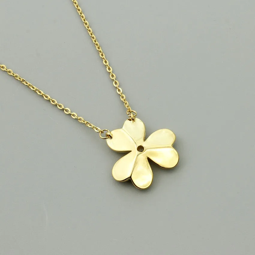 Vintage Good Luck Flower Statement Necklace