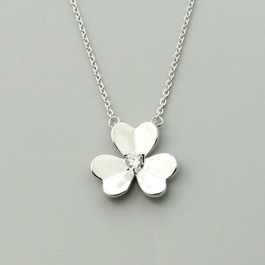 Vintage Good Luck Flower Statement Necklace