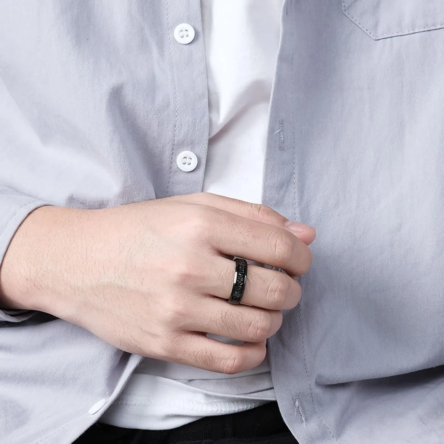 Wedding Bands Engraved Rings Wedding Couple,Couples Tungsten Rings 6MM Black Ring with Round Couple Promise Rings